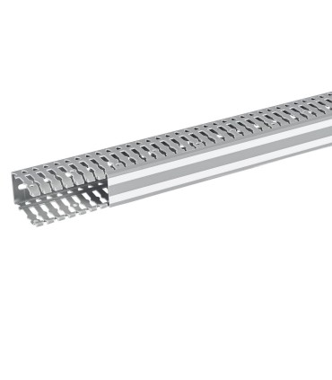 Goulotte Lina25 40x60mm PVC gris RAL7030 longueur 2m