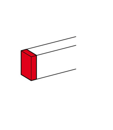 Embout pour goulottes DLP monobloc 35x80mm ou 50x80mm blanc