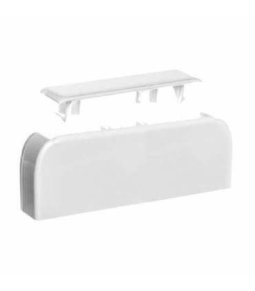 Embout pour goulottes DLP monobloc 50x150mm blanc