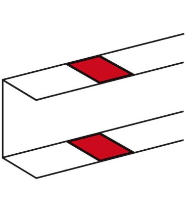 Joint de corps à éclisse pour goulotte DLP monobloc blanc