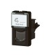 Prise RJ45 catégorie6 FTP Mosaic 1 module noir mat