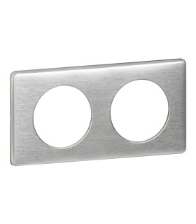 PLAQUE ANODISE 2 POSTES ALUMINIUM