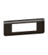 Plaque de finition horizontale Mosaic pour 6 modules noir mat
