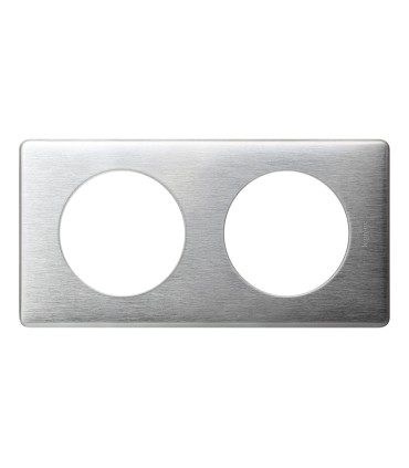 PLAQUE ANODISE 2 POSTES ALUMINIUM