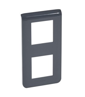 Plaque Mosaic verticaler 2x2 modules noir mat