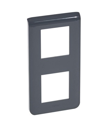 Plaque Mosaic verticaler 2x2 modules noir mat