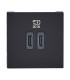 Chargeur 2 USB Type-C et Type-C Power Delivery Mosaic Noir