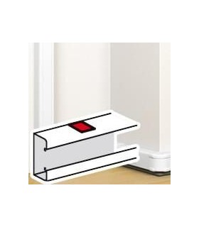 Joint de corps adhésif pour goulotte à clippage direct Mosaic 50x80mm ou x130 ou x145 ou x180 blanc