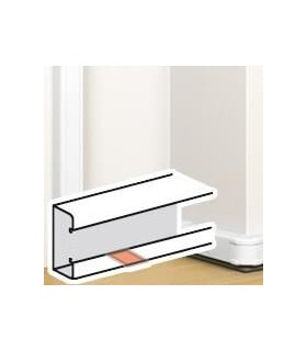 Joint de corps adhésif pour goulotte à clippage direct Mosaic 50x105mm ou 50x145mm blanc