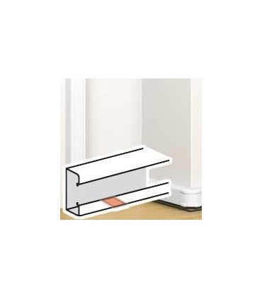 Joint de corps adhésif pour goulotte à clippage direct Mosaic 50x105mm ou 50x145mm blanc