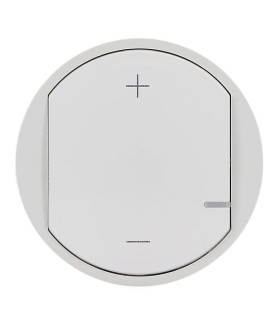 Enjoliveur Céliane pour variateur universel 2 fils sans neutre - blanc