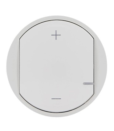 Enjoliveur Céliane pour variateur universel 2 fils sans neutre - blanc