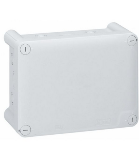 Boîte de dérivation Plexo rectangulaire pour presse-étoupe  dimensions 180x140x86mm gris RAL7035