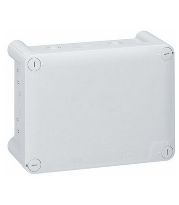 Boîte de dérivation Plexo rectangulaire pour presse-étoupe  dimensions 180x140x86mm gris RAL7035
