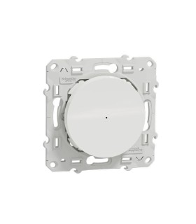 Variateur poussoir Wiser Odace 2 fils zigbee - blanc