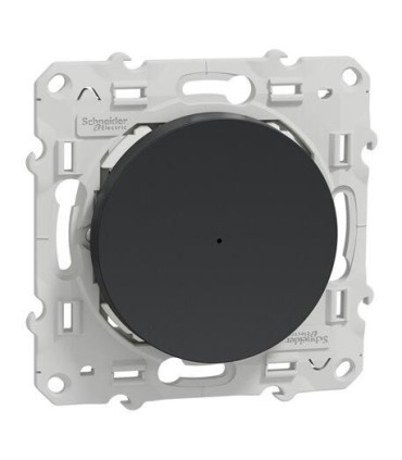 Variateur poussoir Wiser Odace 2 fils  zigbee - anthracite
