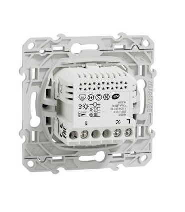 Variateur poussoir Wiser Odace 2 fils  zigbee - anthracite