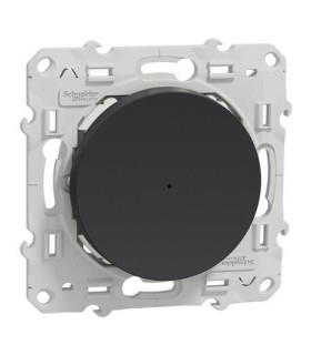 Bouton poussoir Wiser Odace 10A - zigbee - anthracite