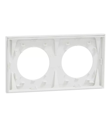 Plaque Odace 2025 Blanc craie 2 postes