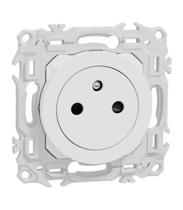 Lot de 108 prises Odace 2025 affleurantes blanches