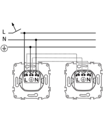 Prise à griffes Odace 2025 2P+T affleurante blanche
