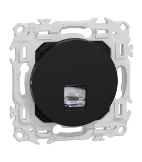 Prise RJ45 Cat6A STP Odace 2025  compatible grade 3 noire