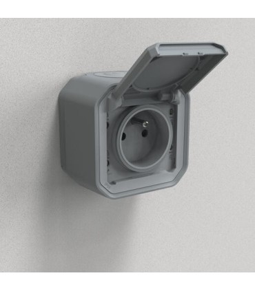 Legrand Plexo prise de courant extérieure étanche 2P+T, legrand IP55