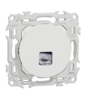 Odace 2025 108 prises RJ45 Cat6 STP blindé blanches