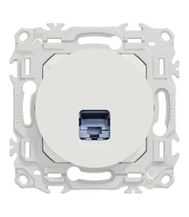 Odace 2025 108 prises RJ45 Cat6 STP blindé blanches