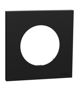 Plaque Odace 2025 Noir Onyx 1 poste