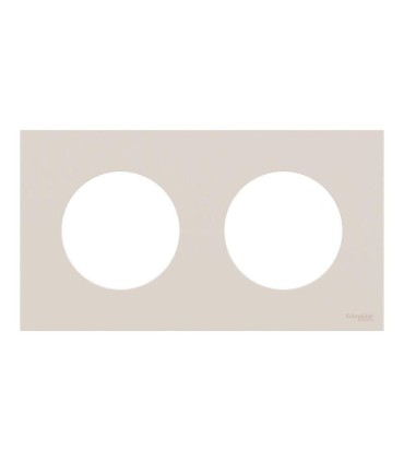 Plaque Odace 2025 Beige sable 2 postes