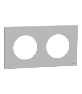 Plaque Odace 2025 Gris galet 2 postes