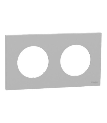 Plaque Odace 2025 Gris galet 2 postes