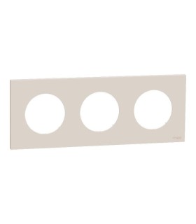 Plaque Odace 2025 Beige sable 3 postes