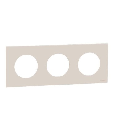Plaque Odace 2025 Beige sable 3 postes