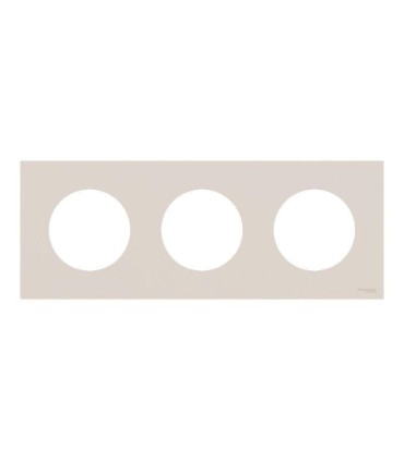 Plaque Odace 2025 Beige sable 3 postes