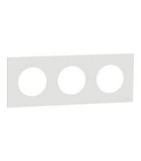 Plaque Odace 2025 Blanc craie 3 postes