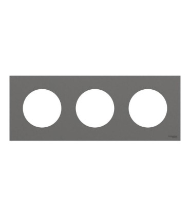 Plaque Odace 2025 Gris basalte 3 postes