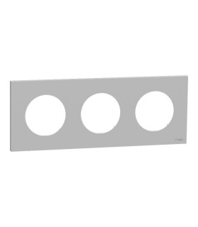 Plaque Odace 2025 Gris galet 3 postes