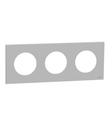 Plaque Odace 2025 Gris galet 3 postes