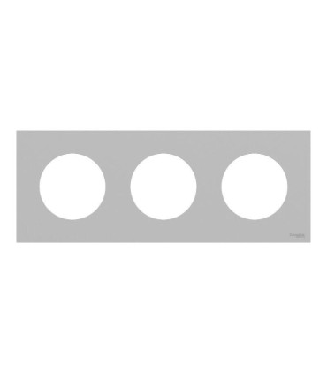 Plaque Odace 2025 Gris galet 3 postes