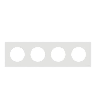 Plaque Odace 2025 Blanc craie 4 postes