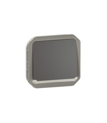 Poussoir NO lumineux Plexo composable anthracite / Legrand