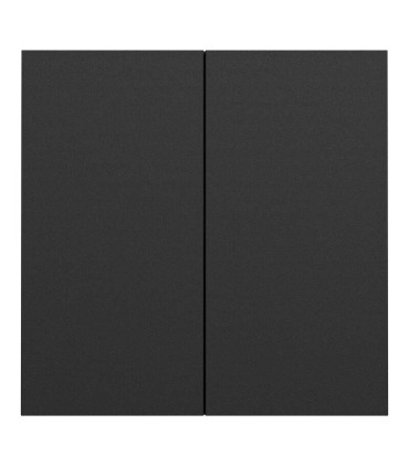 Odace 2025 Enjoliveur intégral 1 poste pour commande double noir