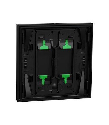 Odace 2025 Enjoliveur intégral 1 poste pour commande double noir