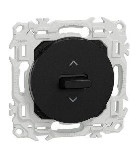 Commande volets roulants Odace 2025 (Inter ou BP) à levier - noir