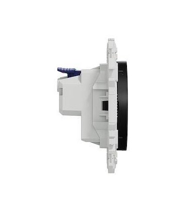 Prise 2P+T noire affleurante Odace 2025