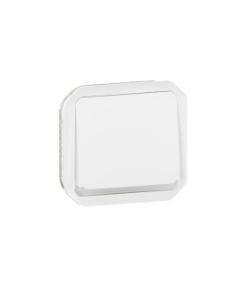 Poussoir NO lumineux Plexo composable blanc / Legrand