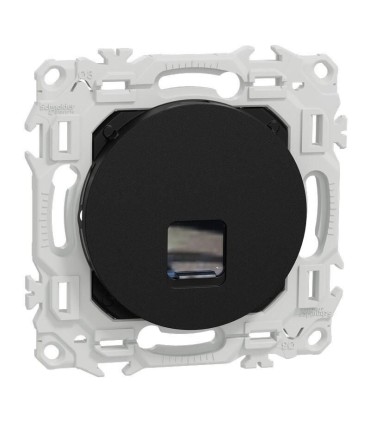 Prise RJ45 Cat6 UTP Odace 2025 noire