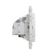 Prise RJ45 Cat6 + prise TV blanc Odace 2025